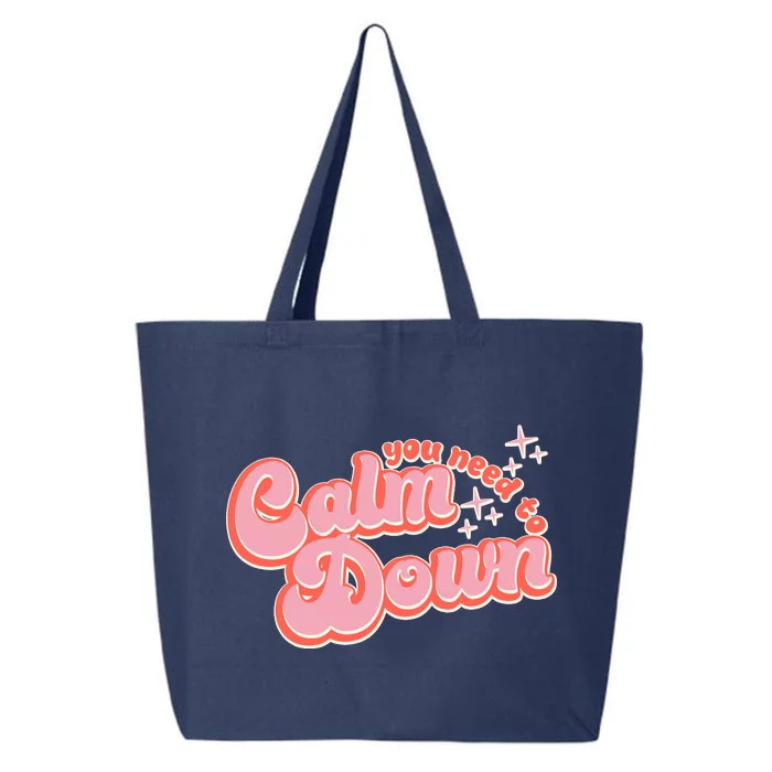 Retro Vintage You Need To Calm Down 25L Jumbo Tote