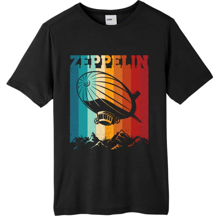 Retro Vintage Zeppelin Dirigible Airship Zepplin Lover ChromaSoft Performance T-Shirt