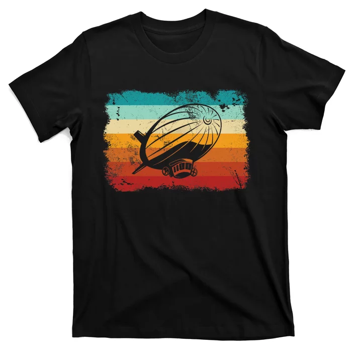 Retro Vintage Zeppelin Dirigible Airship Zepplin Lover T-Shirt