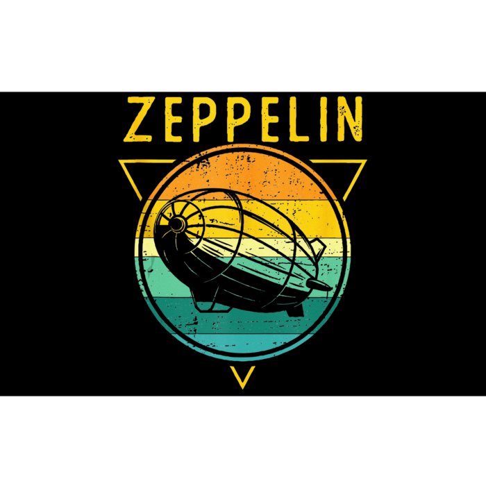 Retro Vintage Zeppelin 70s 80s Dirigible Airship Bumper Sticker