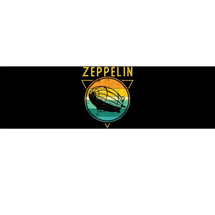 Retro Vintage Zeppelin 70s 80s Dirigible Airship Bumper Sticker