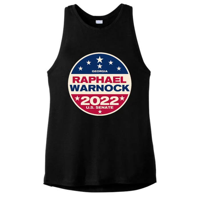 Raphael Warnock 2024 Georgia Senate Election Ladies Tri-Blend Wicking Tank