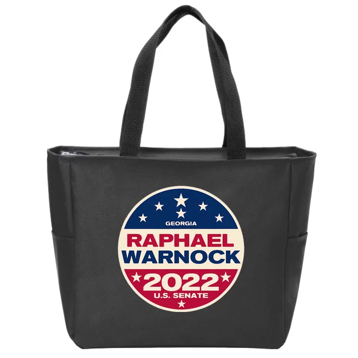 Raphael Warnock 2024 Georgia Senate Election Zip Tote Bag