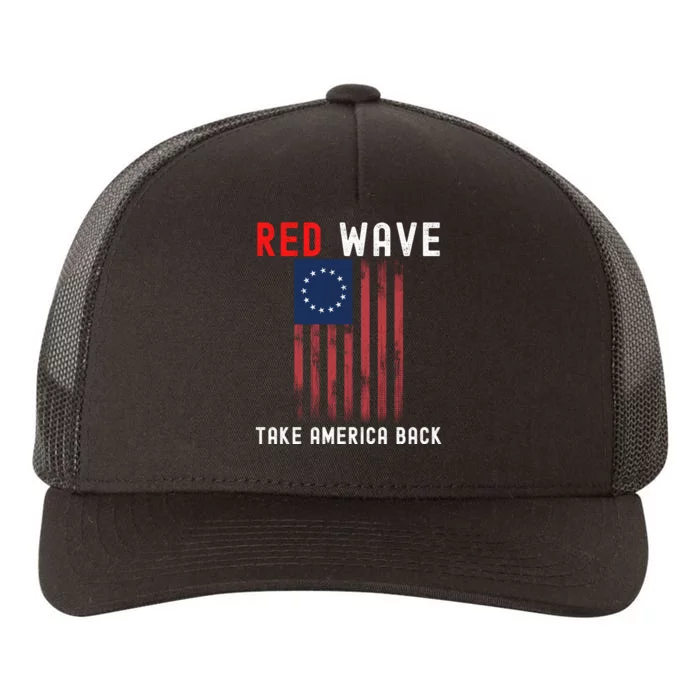 Red Wave 2022 Midterm Election Conservative Republican Yupoong Adult 5-Panel Trucker Hat