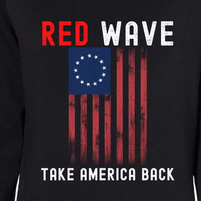 Red Wave 2022 Midterm Election Conservative Republican Womens California Wash Sweatshirt