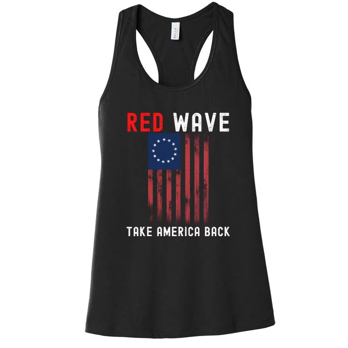 Red Wave 2022 Midterm Election Conservative Republican Women's Racerback Tank