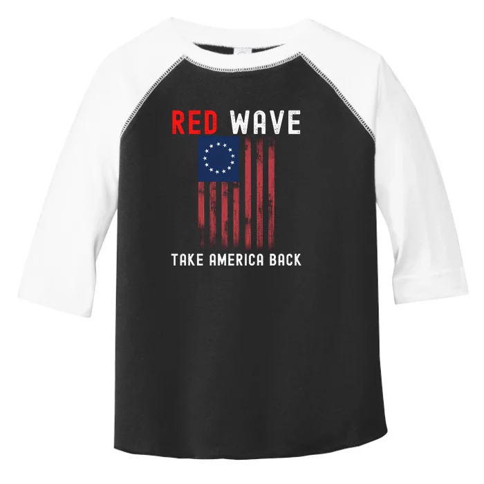 Red Wave 2022 Midterm Election Conservative Republican Toddler Fine Jersey T-Shirt