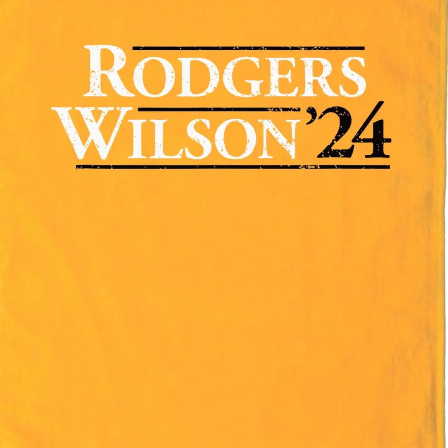 Rodgers Wilson 2024 Design Funny Rodgers Wilson 24 Platinum Collection Golf Towel