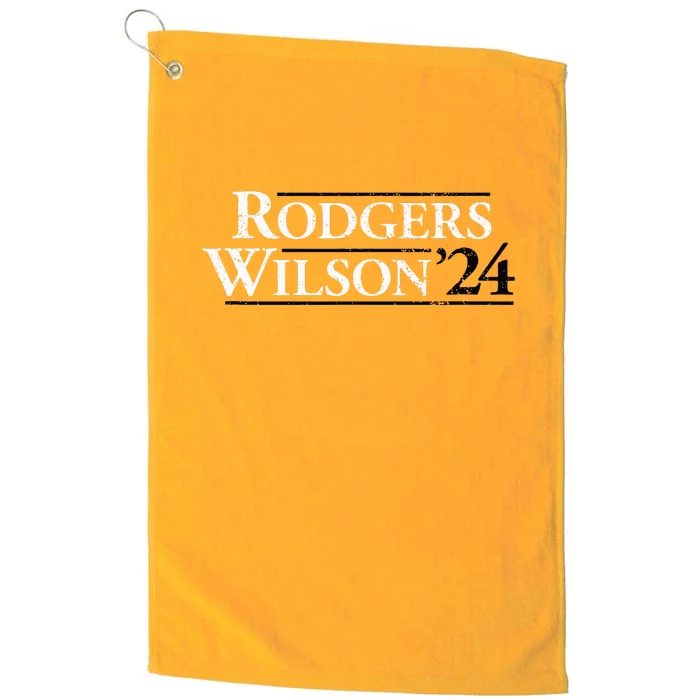 Rodgers Wilson 2024 Design Funny Rodgers Wilson 24 Platinum Collection Golf Towel