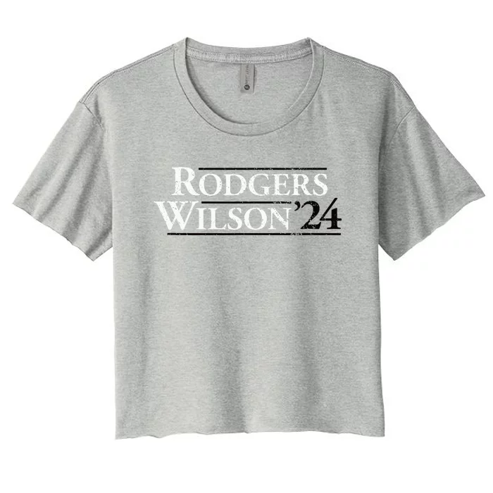 Rodgers Wilson 2024 Design Funny Rodgers Wilson 24 Women's Crop Top Tee