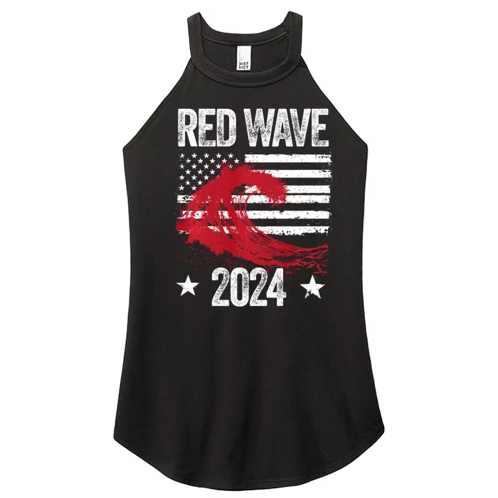 Red Wave 2024 Trump Victory 2024 Red Wave Women’s Perfect Tri Rocker Tank