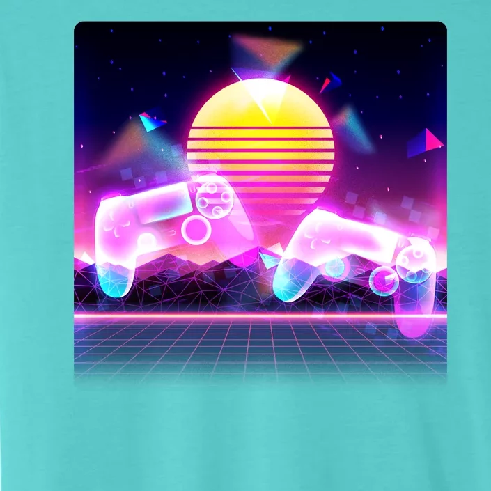 Retro Wave 80's Video Game Controllers ChromaSoft Performance T-Shirt