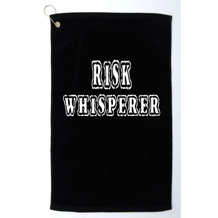 Risk Whisperer Actuary Actuarial Management Manager Gift Platinum Collection Golf Towel