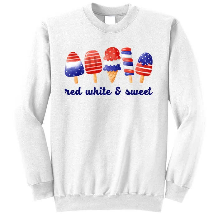 Red White And Sweet 4th Of July Sweatshirt