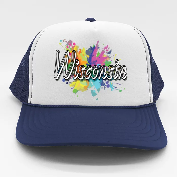 Retro Wisconsin Apparel For Women Wisconsin Trucker Hat