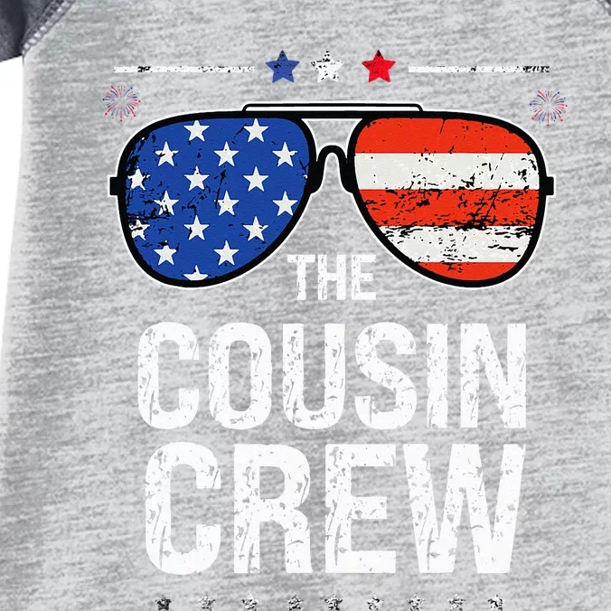 Red White And Blue Cousin Crew 4th Of July Independence Day Infant Baby Jersey Bodysuit