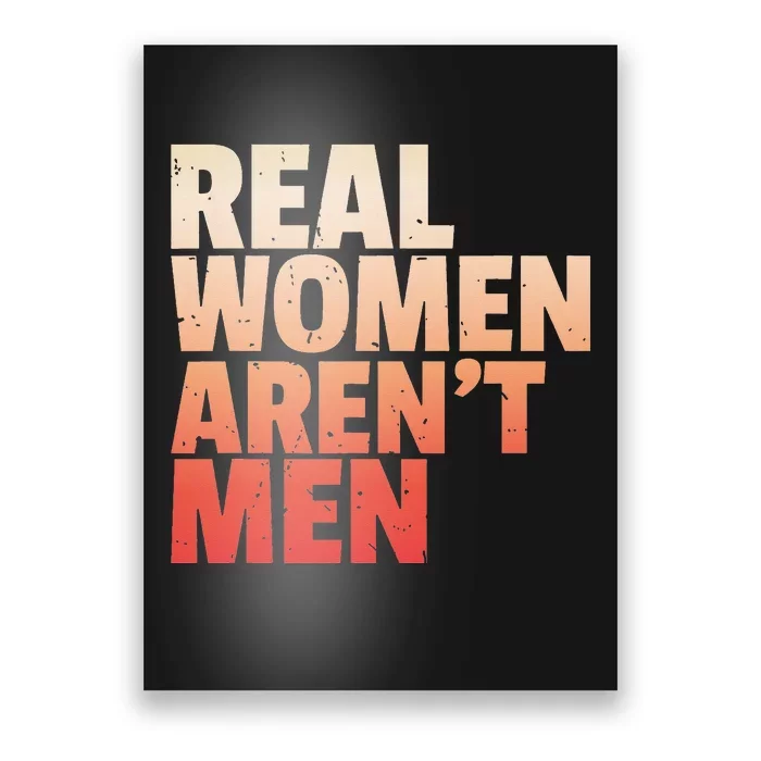 Real Wo Aren't Man Wo's Rights Bold Statement Vintage Poster