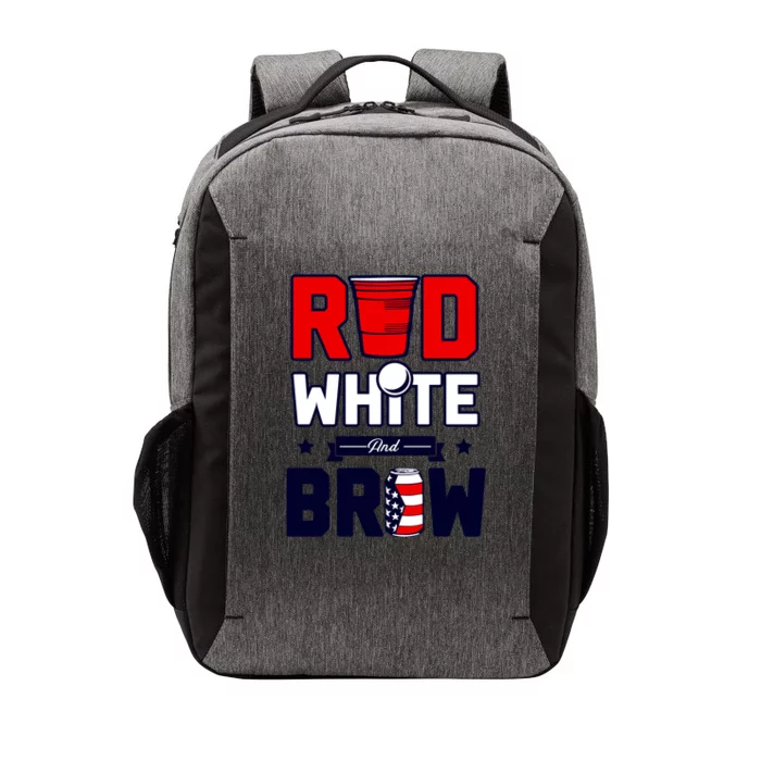 Red White And Brew Vector Backpack