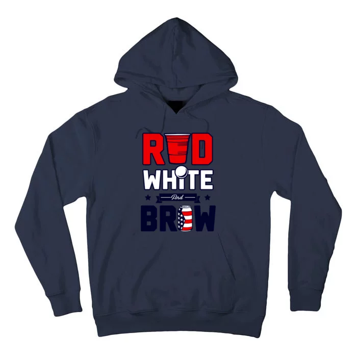 Red White And Brew Tall Hoodie