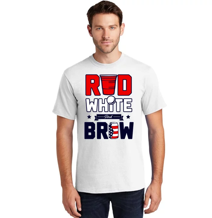 Red White And Brew Tall T-Shirt