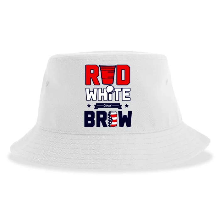 Red White And Brew Sustainable Bucket Hat