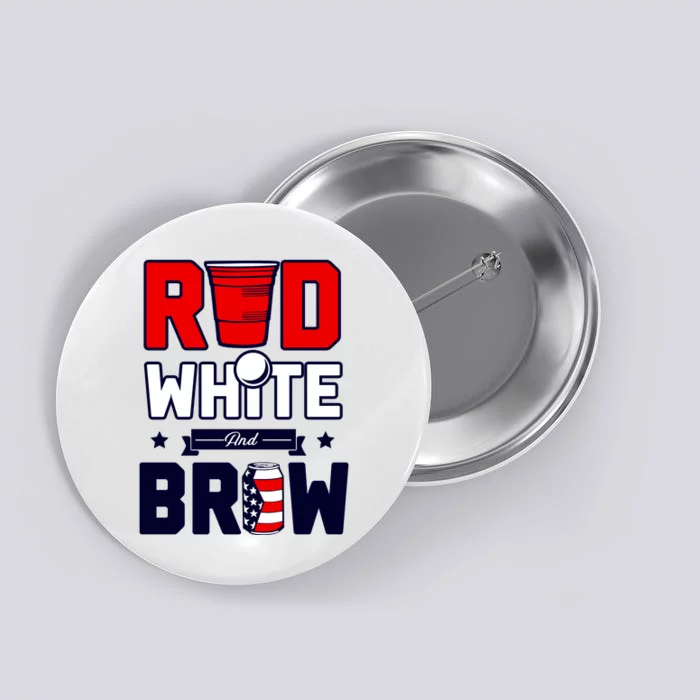 Red White And Brew Button