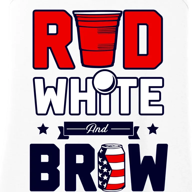 Red White And Brew Ladies Essential Tank