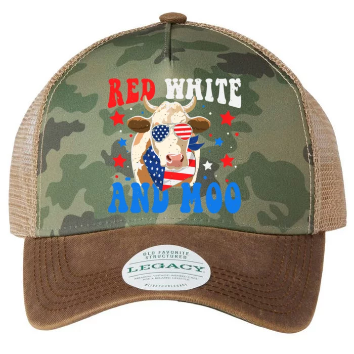 Red White And Moo Cow Gift Legacy Tie Dye Trucker Hat