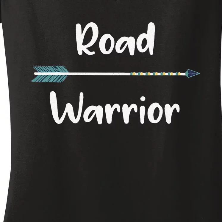 Road Warrior Arrow Traveler Women's V-Neck T-Shirt