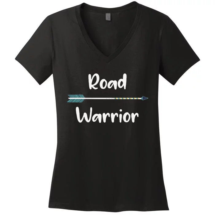 Road Warrior Arrow Traveler Women's V-Neck T-Shirt