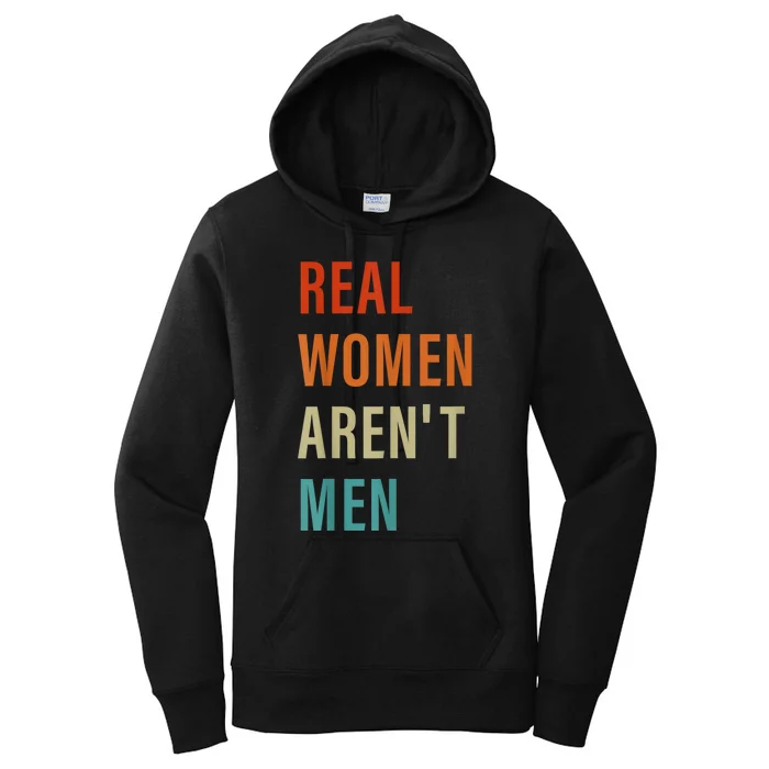 Real Women Arent Men Retro Vintage Women's Pullover Hoodie