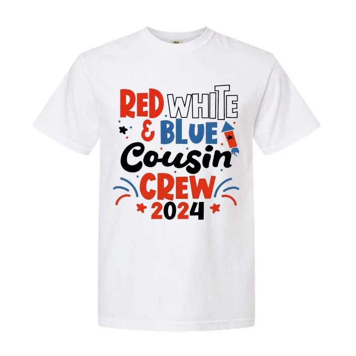 Red White And Blue Cousin Crew 2024 Garment-Dyed Heavyweight T-Shirt