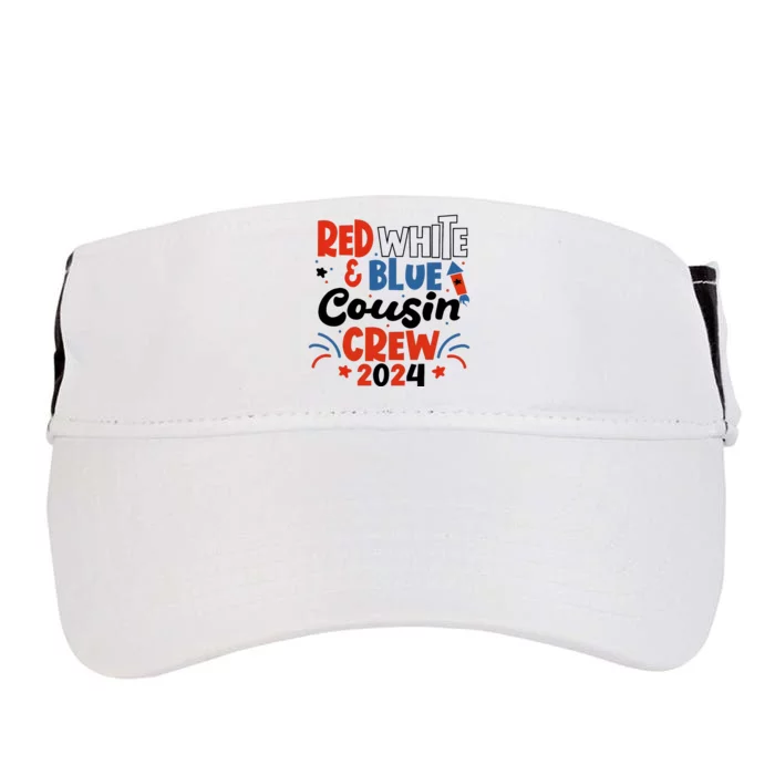 Red White And Blue Cousin Crew 2024 Adult Drive Performance Visor