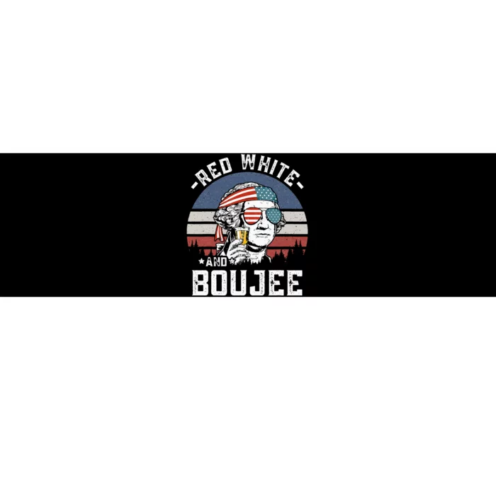 Red White and Boujee Funny Fourth 4th of July Drinking Bumper Sticker