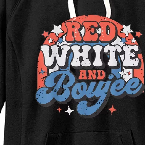 Red White And Boujee 4th Of July Women's Fleece Hoodie