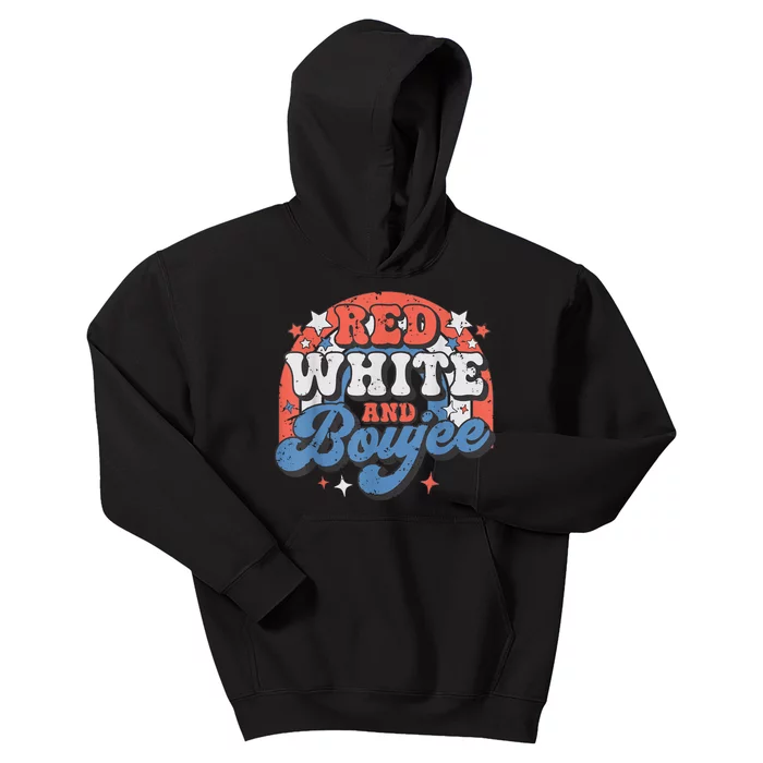 Red White And Boujee 4th Of July Kids Hoodie