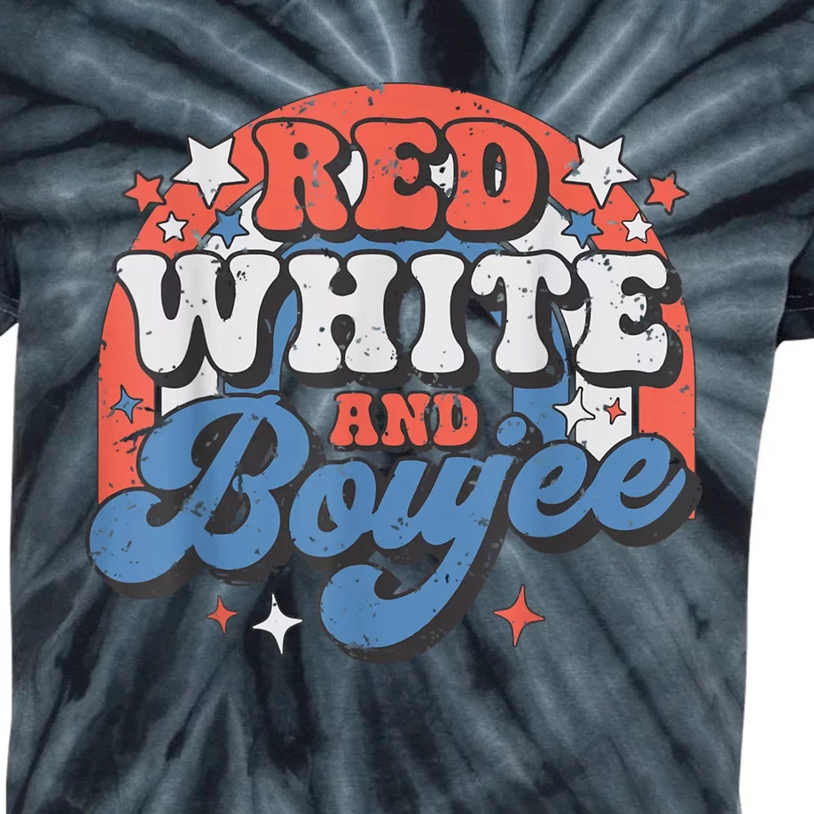 Red White And Boujee 4th Of July Kids Tie-Dye T-Shirt