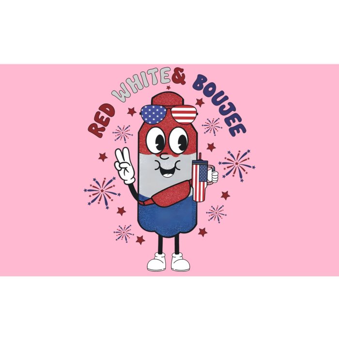 Red White And Boujee Funny 4th Of July Bumper Sticker