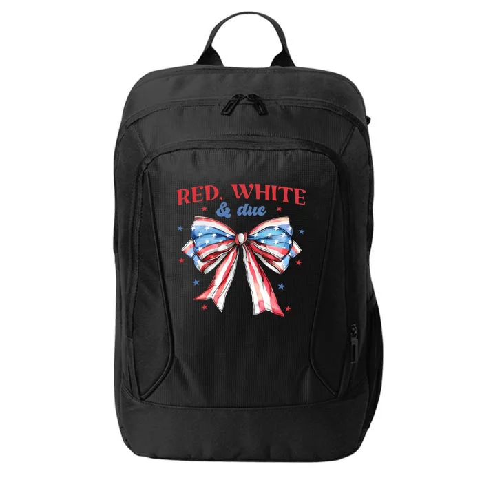 Red White And Due 4th Of July Pregnancy City Backpack