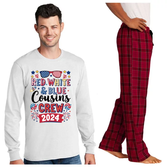 Red White And Blue Cousin Crew 2024 Long Sleeve Pajama Set