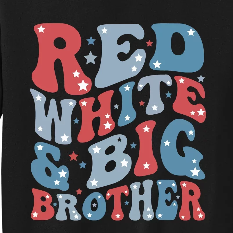 Red White And Bog Brother Tall Sweatshirt