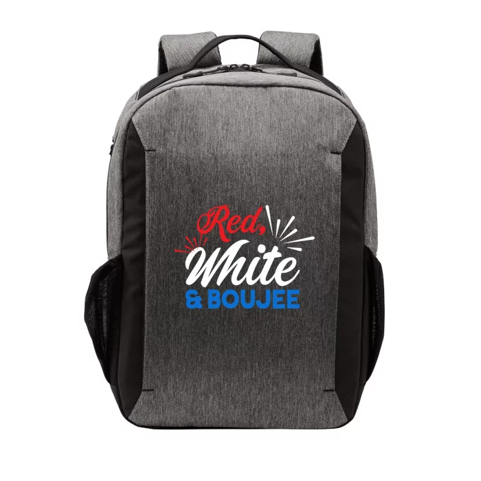 Red White And Boujee American Flag Colors Cool Gift Vector Backpack