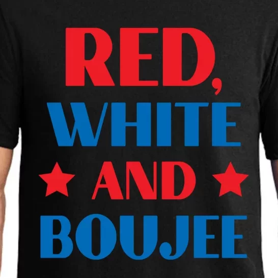 Red White And Boujee Funny Patriotic Fourth 4th Of July Great Gift Pajama Set