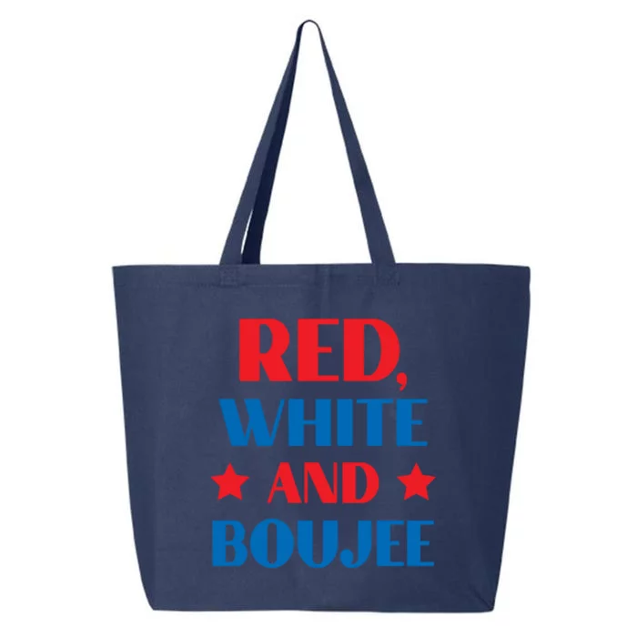 Red White And Boujee Funny Patriotic Fourth 4th Of July Great Gift 25L Jumbo Tote