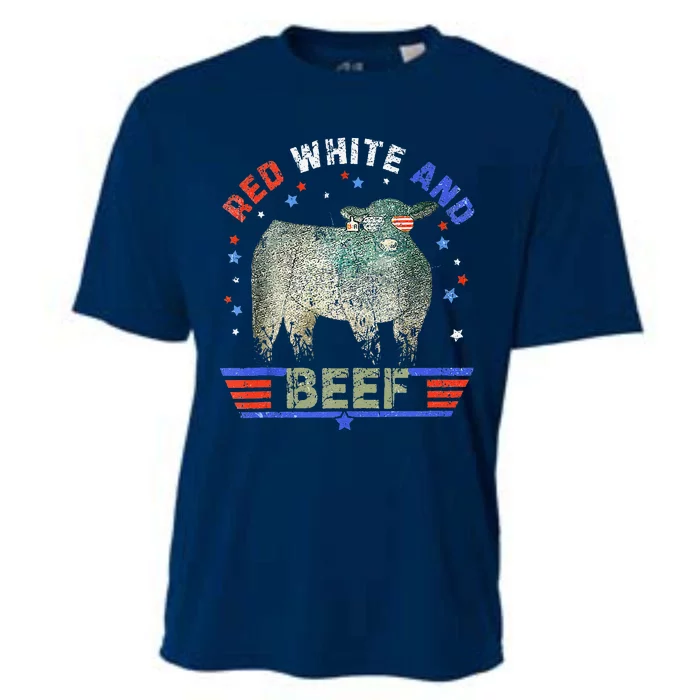 Red White And Beef Cooling Performance Crew T-Shirt