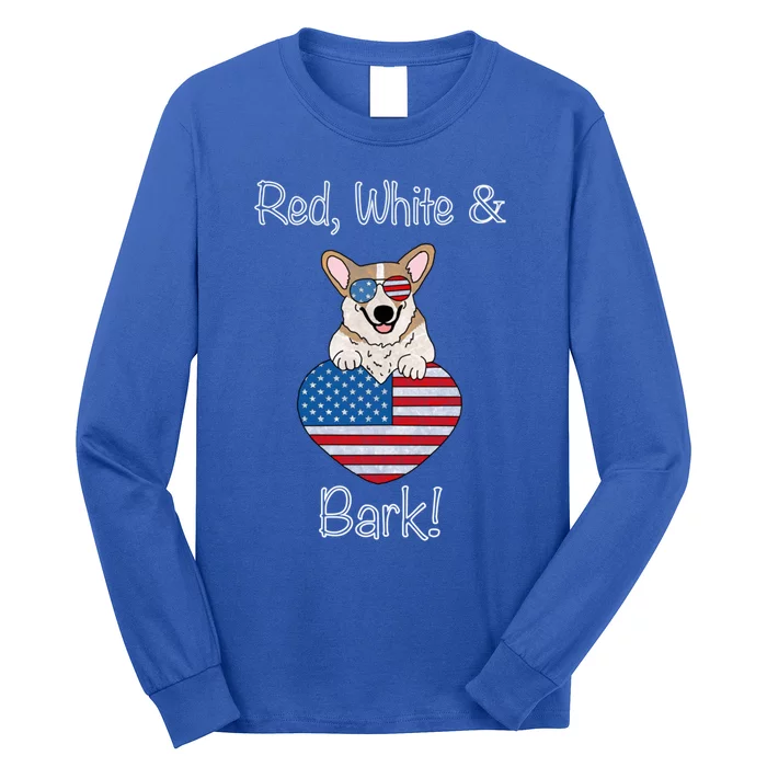 Red White And Bark Pembroke Welsh Corgi Indian Creek Corgi Gift Long Sleeve Shirt