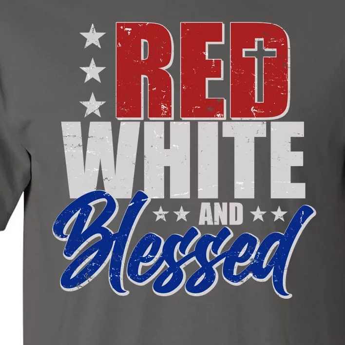 Red White And Blessed Tall T-Shirt