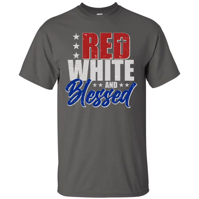 Red White And Blessed Tall T-Shirt