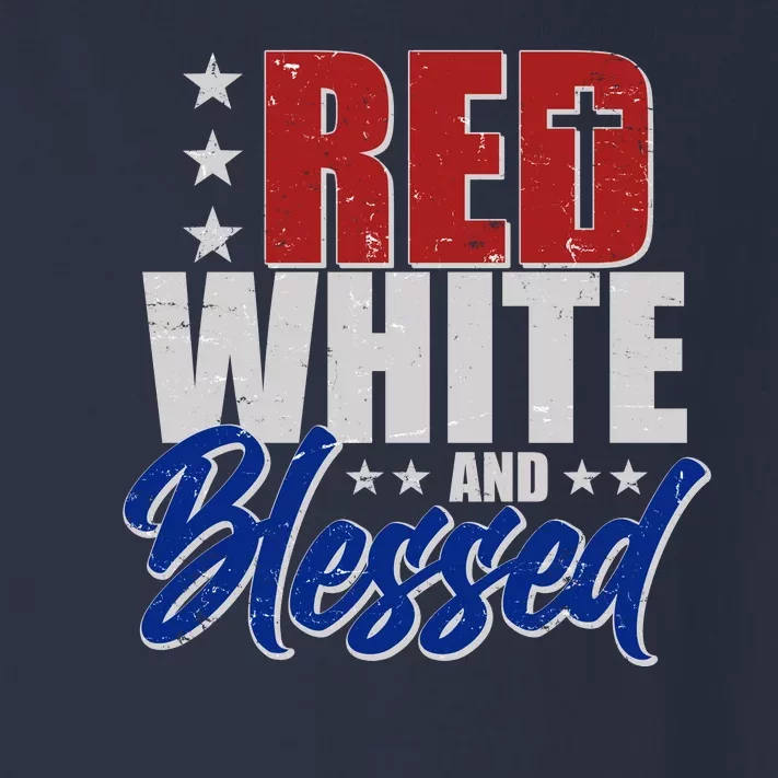 Red White And Blessed Toddler Long Sleeve Shirt