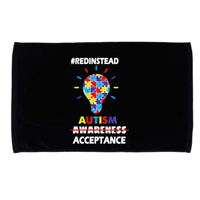 Redinstead Wear Autism Awareness April Acceptance Gift Microfiber Hand Towel